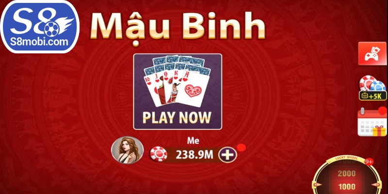 Mậu binh là trò chơi ăn khách giúp người chơi nhận quà cực khủng