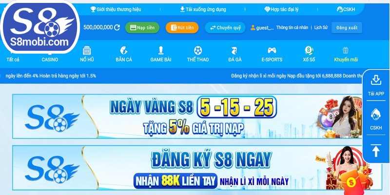 Khuyến mãi S8 hấp dẫn anh em game thủ với hàng loạt ưu đãi giá trị