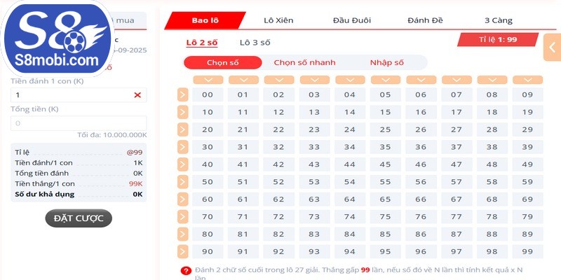 Xổ số tại S8 cung cấp nhiều hình thức lạ và hấp dẫn khó cưỡng
